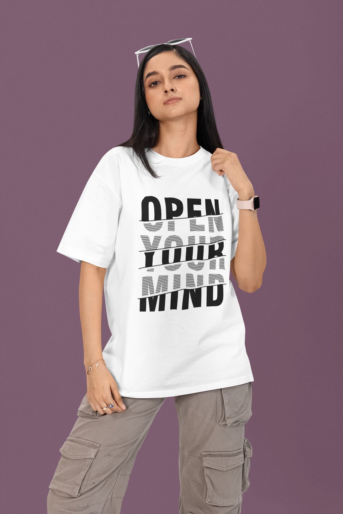 WOMENS WHITE OVERSIZED T-SHIRT
