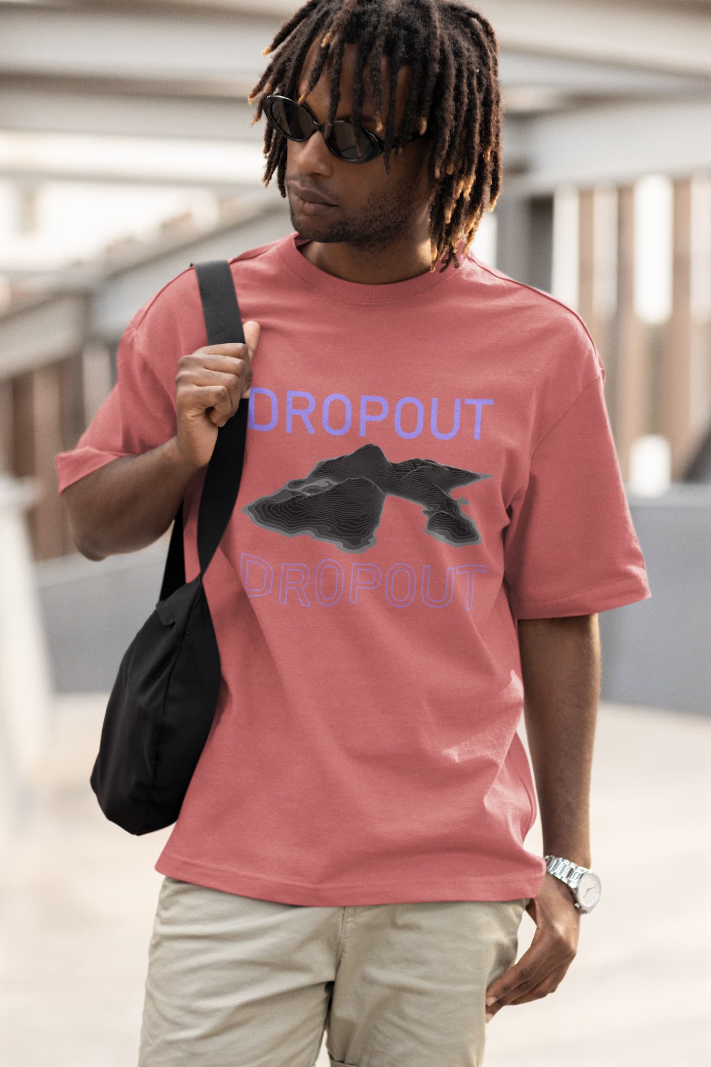 UNISEX DUSTY ROSE OVERSIZED T-SHIRT
