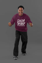 MENS BURGUNDY OVERSIZED T-SHIRT