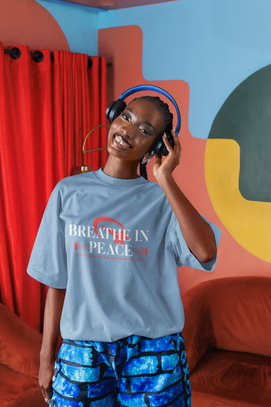 UNISEX BABY BLUE OVERSIZED T-SHIRT 
