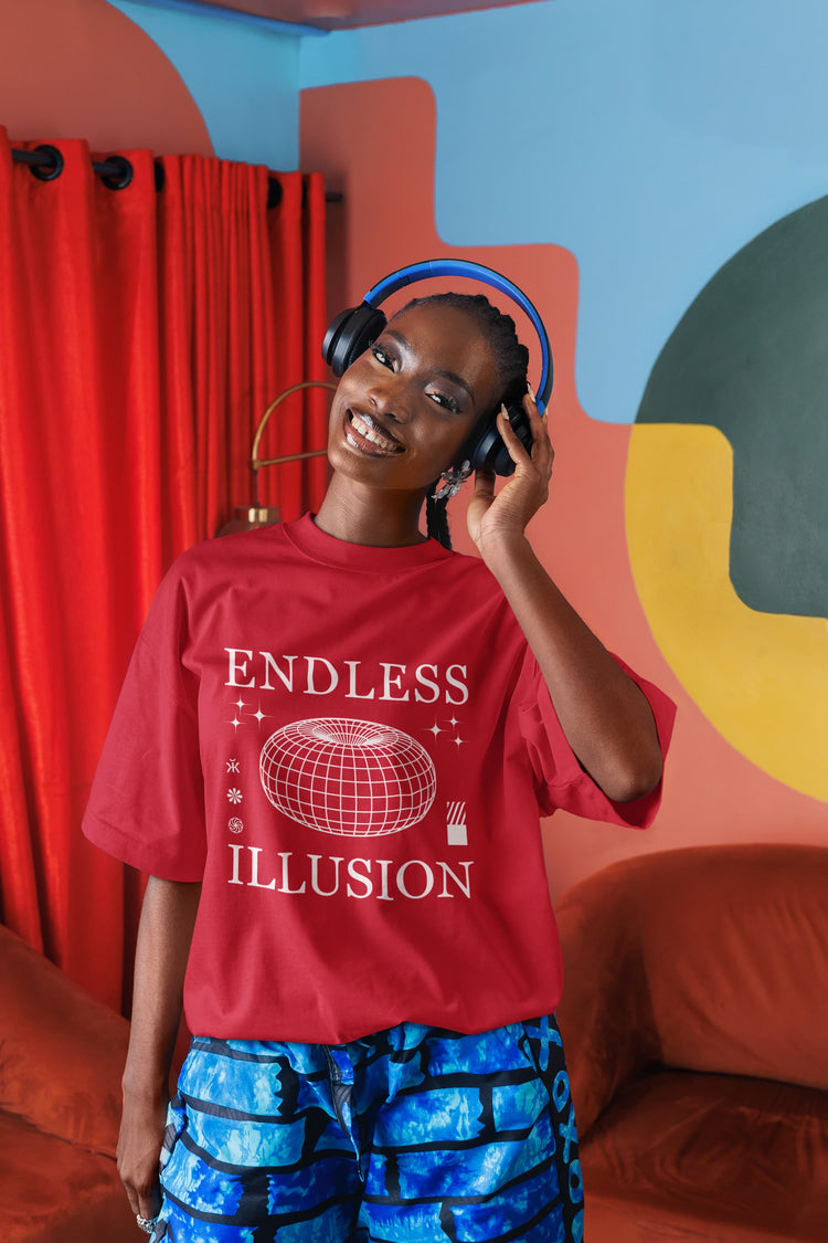 UNISEX RED OVERSIZED T-SHIRT