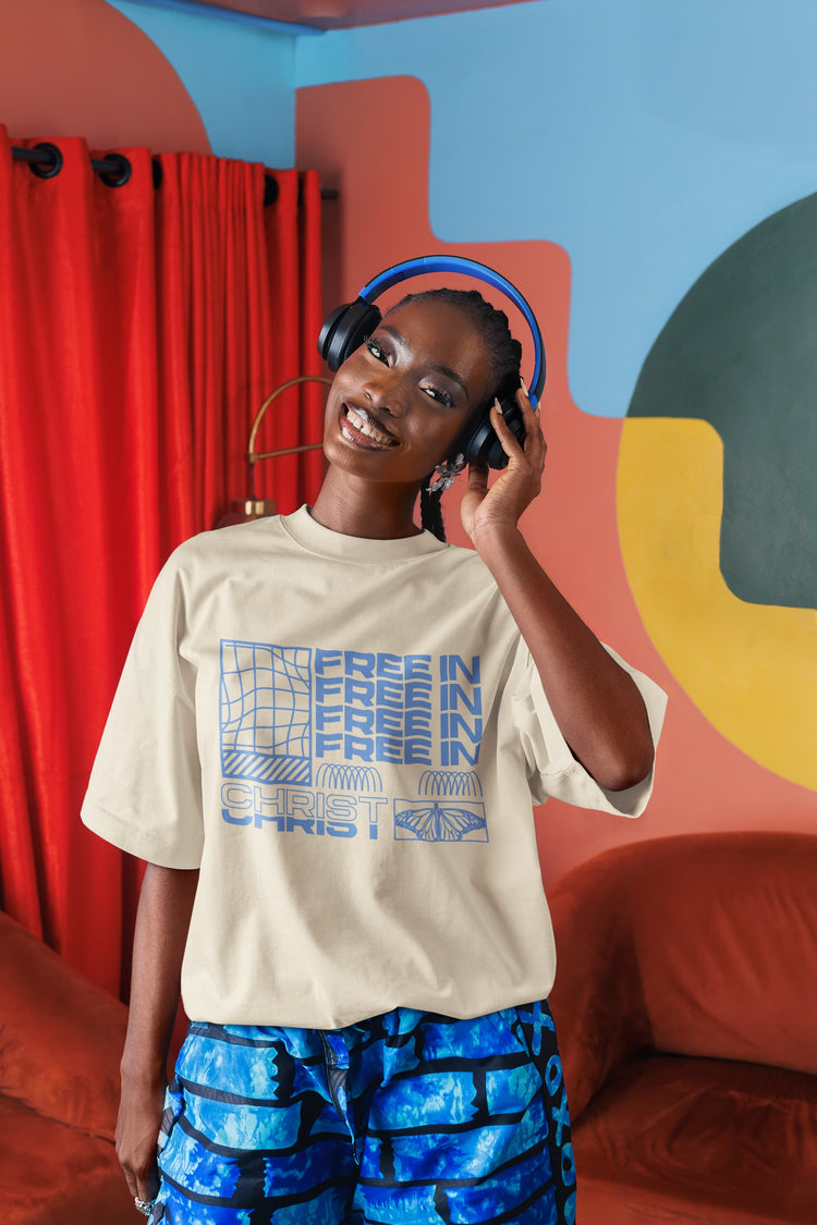 UNISEX OFF WHITE OVERSIZED T-SHIRT 