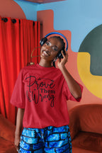UNISEX RED OVERSIZED T-SHIRT