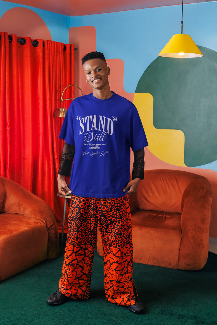 UNISEX ROYAL BLUE OVERSIZED T-SHIRT
