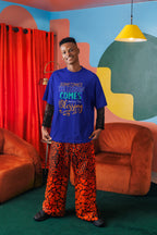 MENS ROYAL BLUE OVERSIZED T-SHIRT