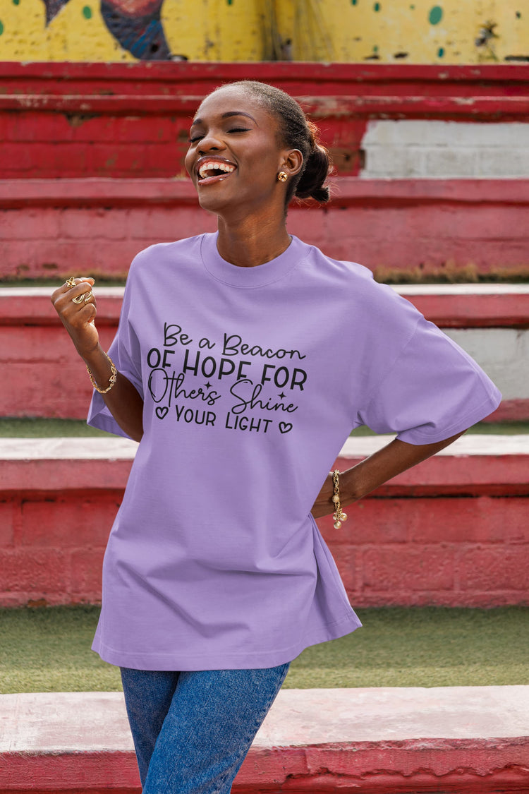 UNISEX IRIS LAVENDER OVERSIZED T-SHIRT