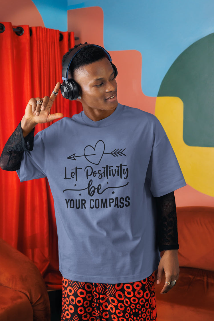 MENS STEEL GREY OVERSIZED ROUNDNECK T-SHIRT 