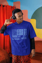 UNISEX ROYAL BLUE OVERSIZED T-SHIRT 