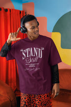 UNISEX BURGUNDY OVERSIZED T-SHIRT