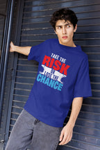 MENS ROYAL BLUE OVERSIZED T-SHIRT