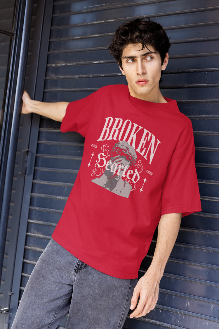UNISEX RED OVERSIZED T-SHIRT 