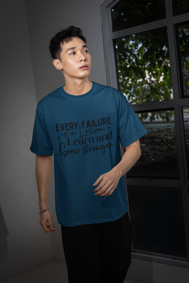 MENS NAVY BLUE OVERSIZED T-SHIRT