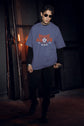 MENS STEEL GREY OVERSIZED T-SHIRT