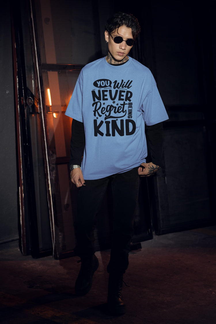 UNISEX BABY BLUE OVERSIZED T-SHIRT