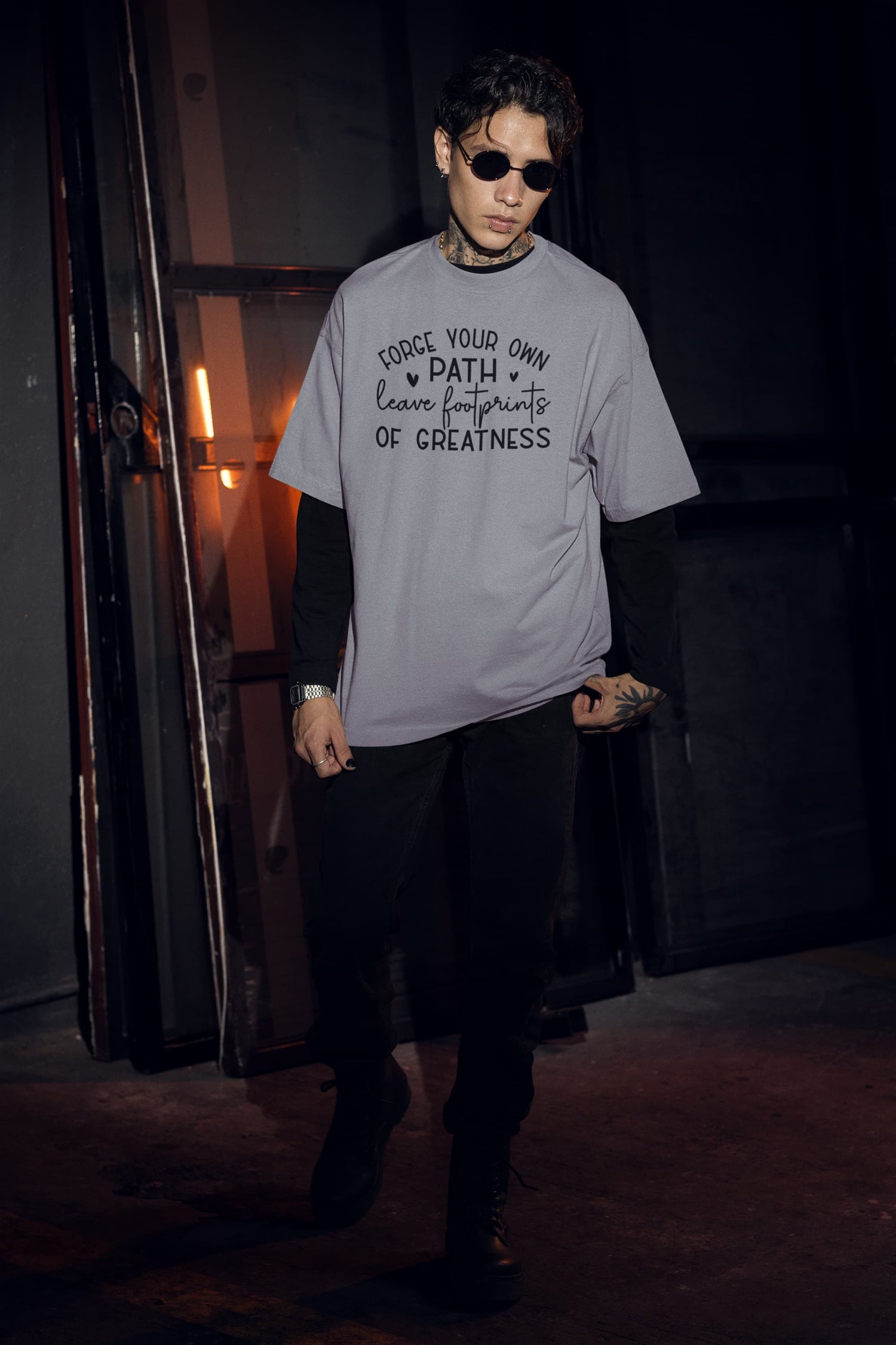 UNISEX SILVER FROST OVERSIZED T-SHIRT