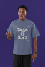 MENS STEEL GREY OVERSIZED T-SHIRT