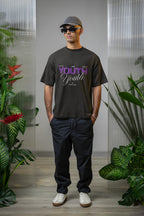 UNISEX BLACK OVERSIZED T-SHIRT 