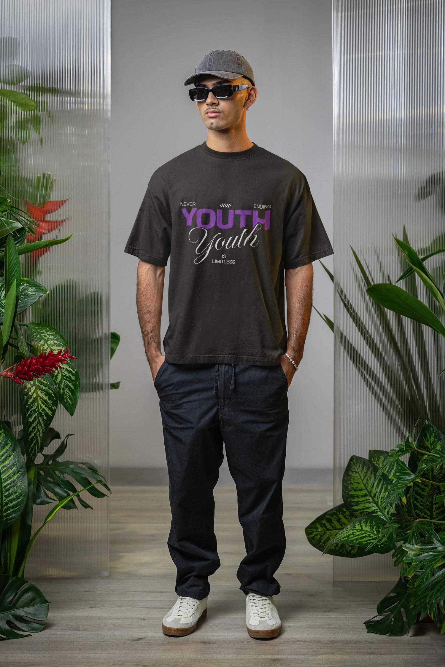 UNISEX BLACK OVERSIZED T-SHIRT 