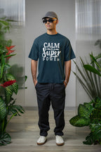 MENS NAVY BLUE OVERSIZED T-SHIRT