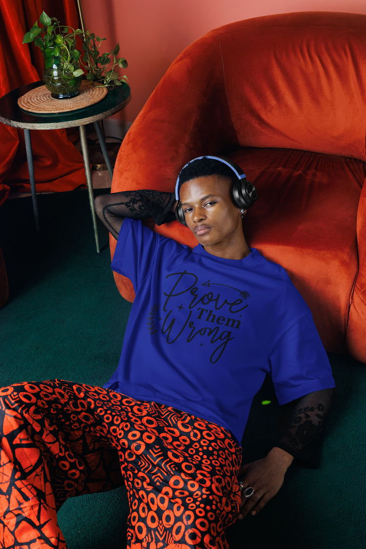 UNISEX ROYAL BLUE OVERSIZED T-SHIRT