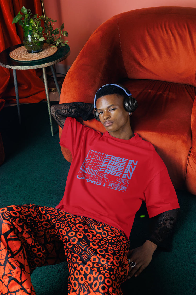 UNISEX RED OVERSIZED T-SHIRT 