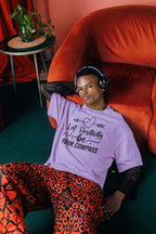 MENS IRIS LAVENDER OVERSIZED ROUNDNECK T-SHIRT 