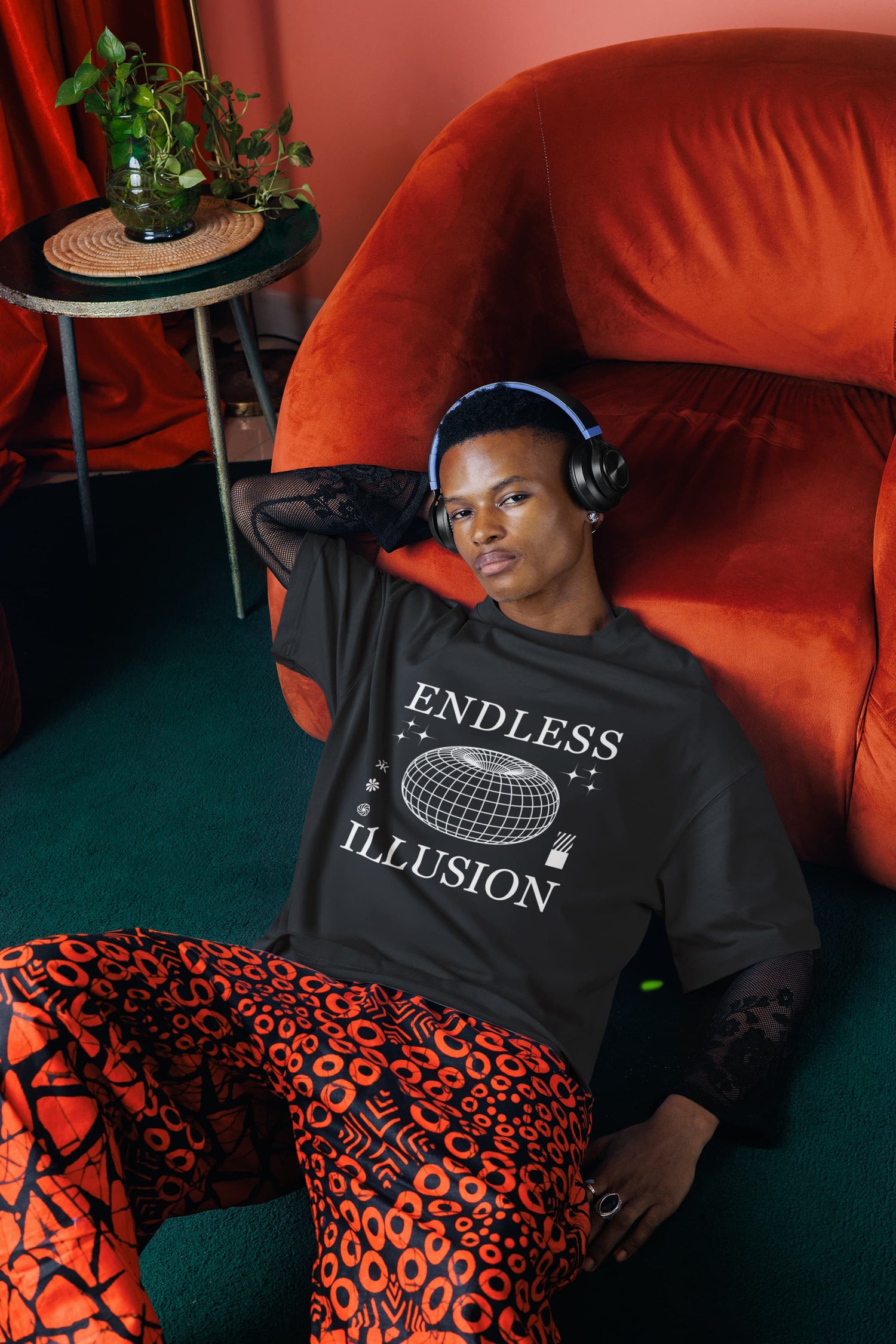 UNISEX BLACK OVERSIZED T-SHIRT