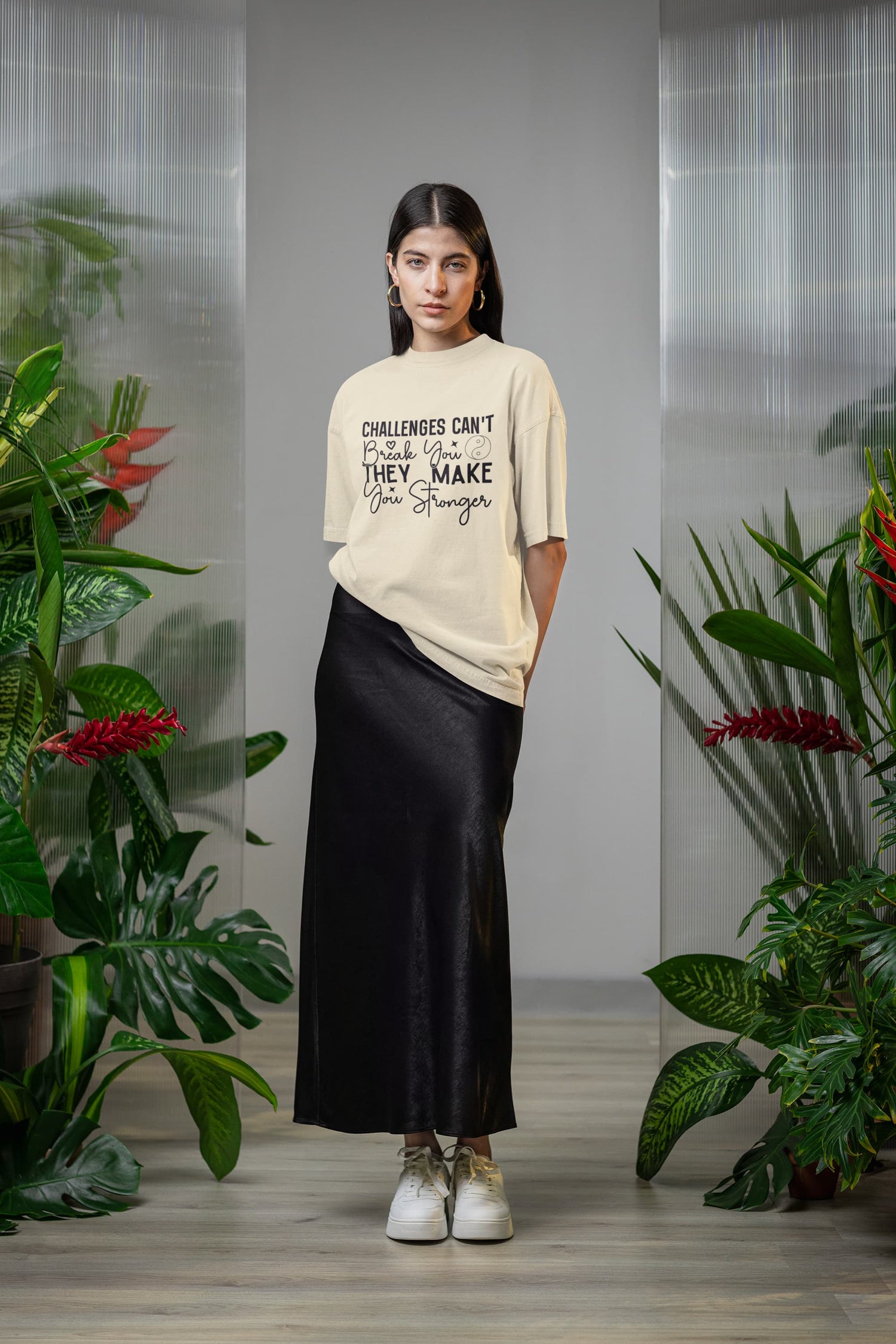 UNISEX OFF WHITE OVERSIZED T-SHIRT