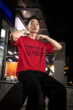 MENS RED OVERSIZED T-SHIRT