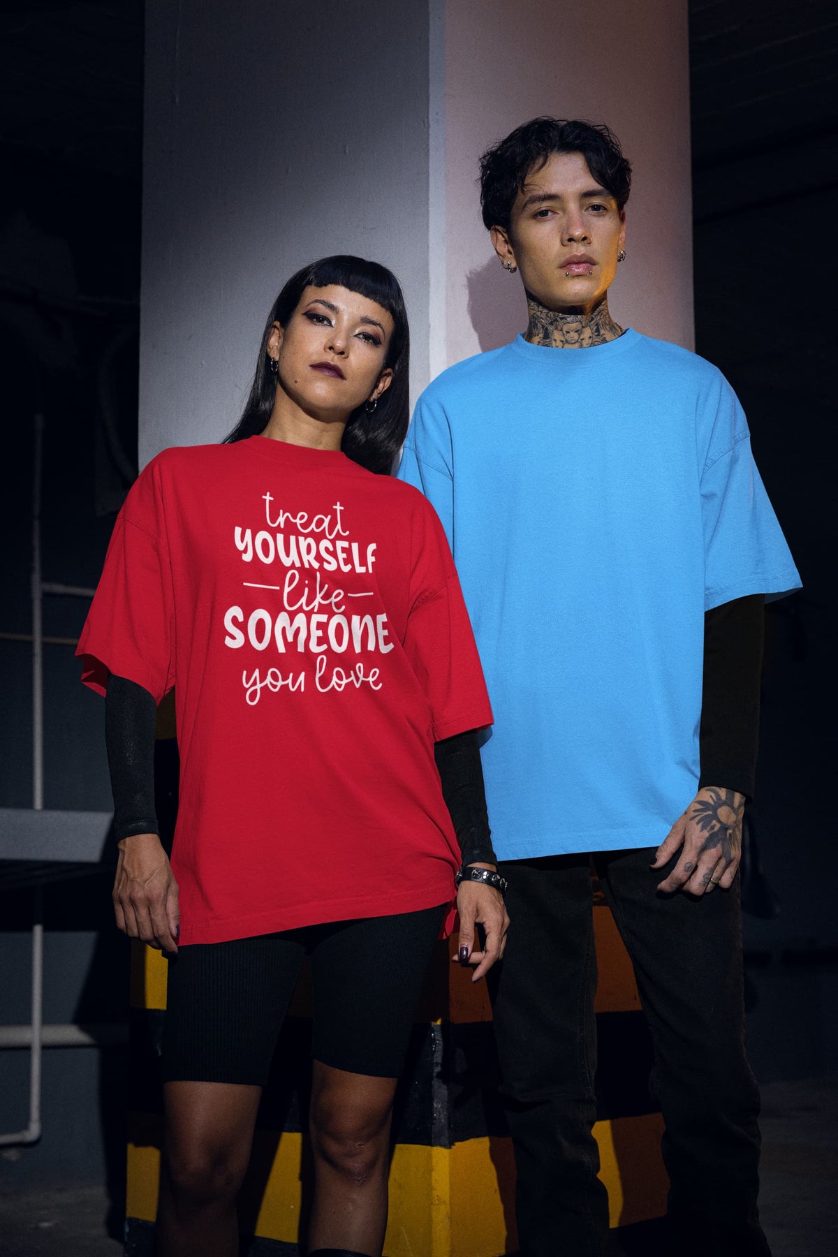 WOMENS RED OVERSIZED T-SHIRT