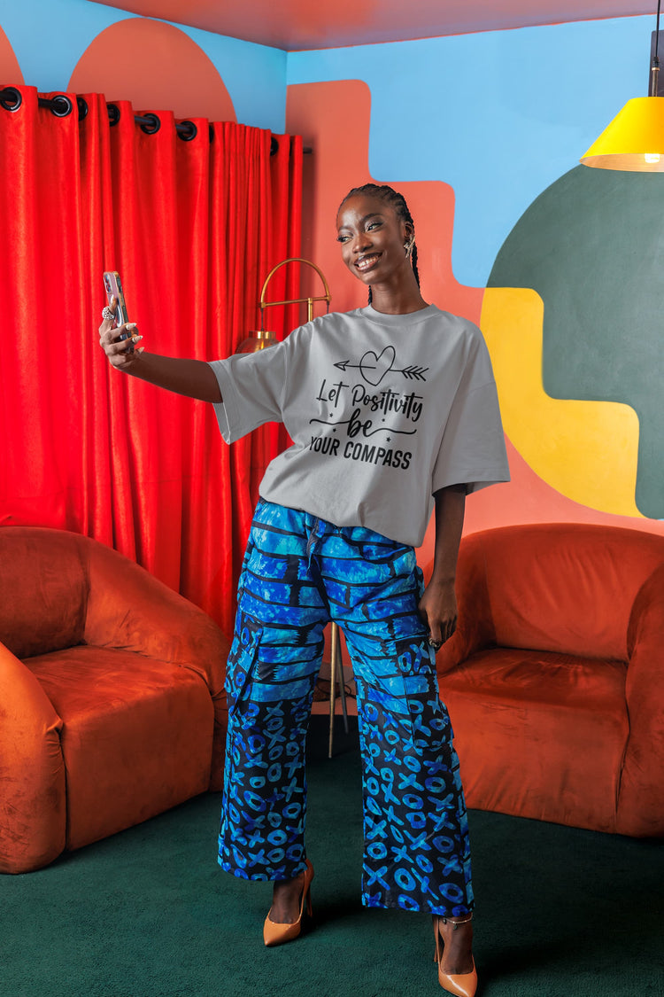 WOMENS SILVER FROST OVERSIZED ROUNDNECK T-SHIRT 