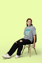 WOMENS SILVER FROST OVERSIZED ROUNDNECK T-SHIRT 