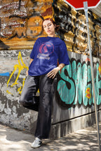 UNISEX ROYAL BLUE OVERSIZED T-SHIRT 