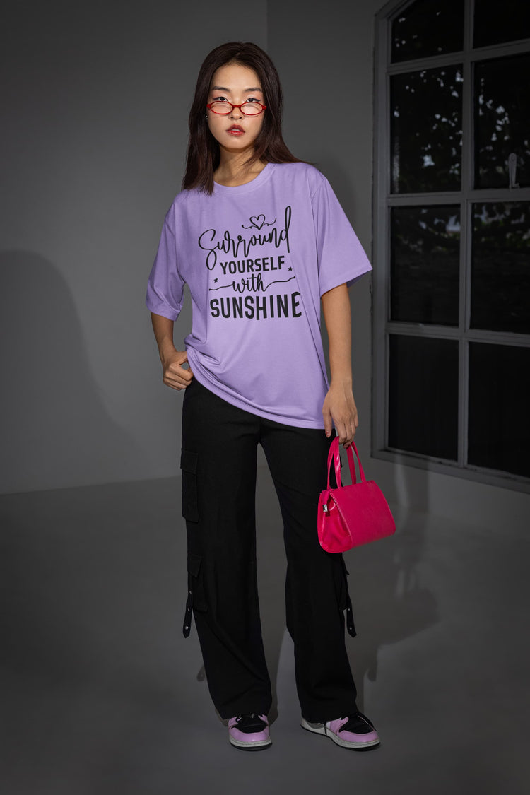 UNISEX IRIS LAVENDER OVERSIZED T-SHIRT