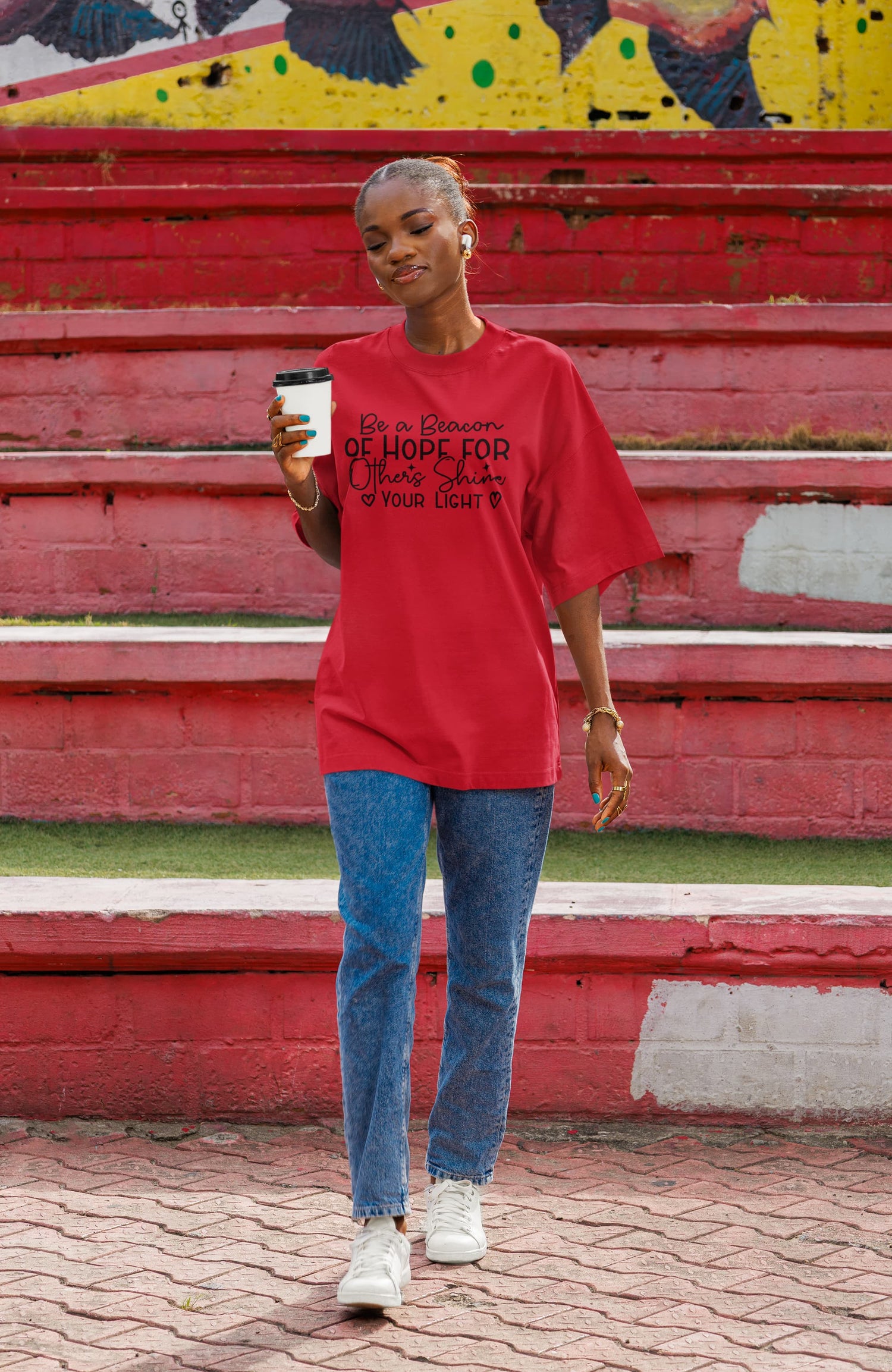 UNISEX RED OVERSIZED T-SHIRT