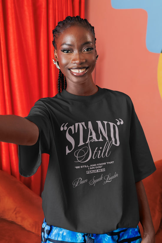 UNISEX BLACK OVERSIZED T-SHIRT