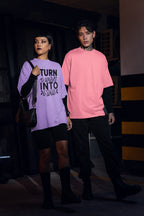 WOMENS IRIS LAVENDER OVERSIZED T-SHIRT