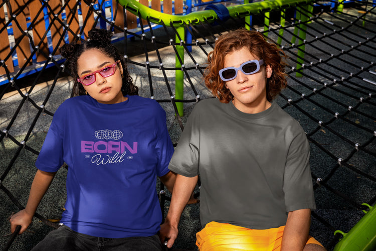 UNISEX ROYAL BLUE OVERSIZED T-SHIRT