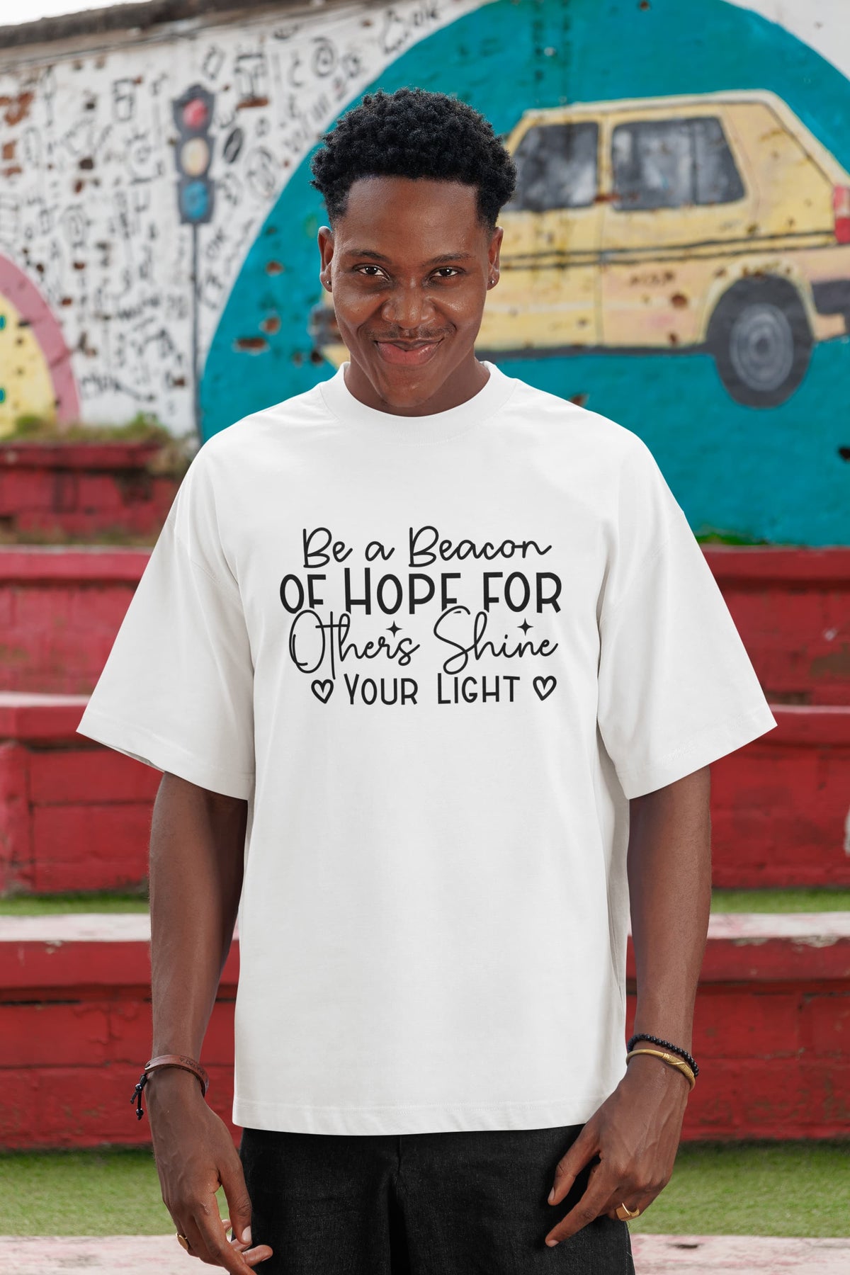 UNISEX WHITE OVERSIZED T-SHIRT