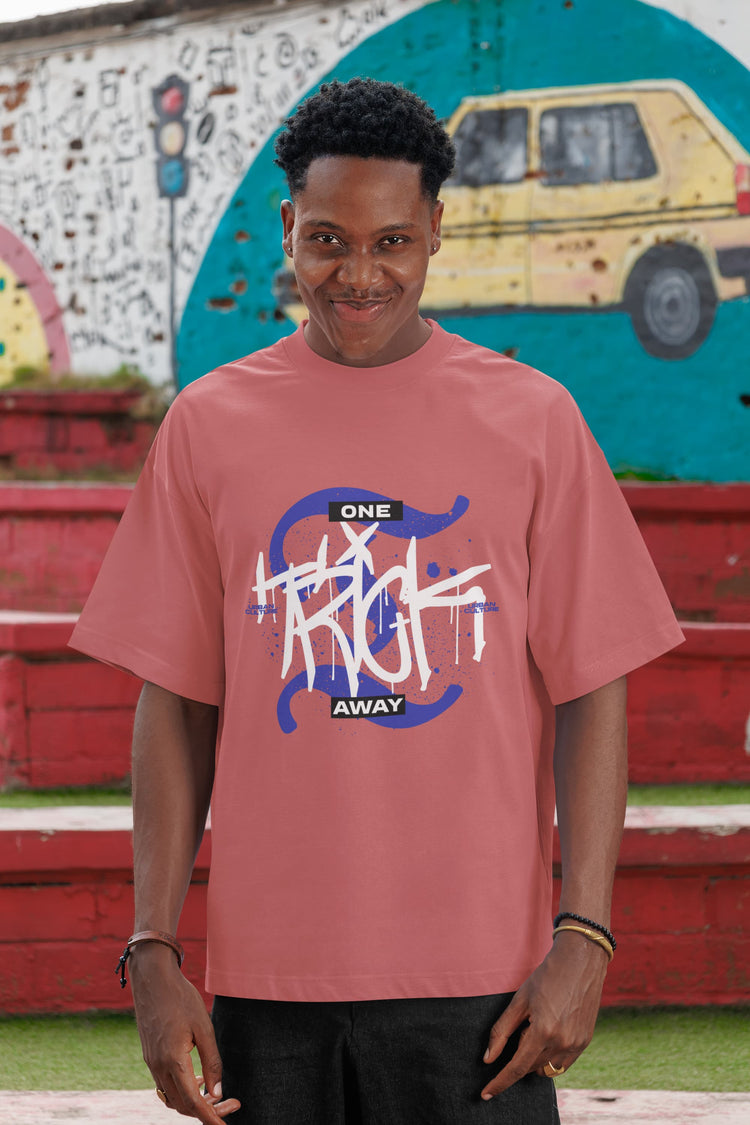 MENS DUSTY ROSE OVERSIZED T-SHIRT