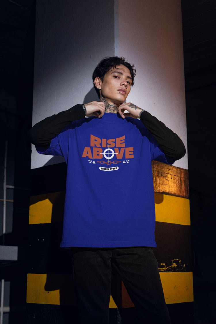 MENS ROYAL BLUE OVERSIZED T-SHIRT