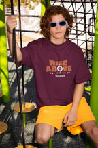 MENS BURGUNDY OVERSIZED T-SHIRT