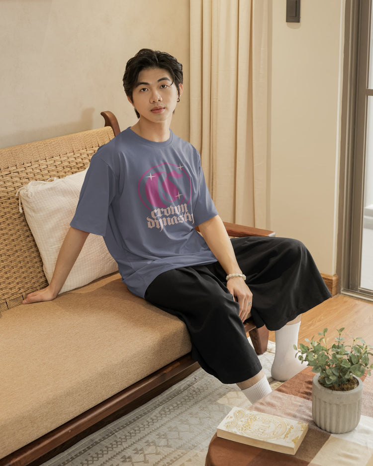 UNISEX STEEL GREY OVERSIZED T-SHIRT 