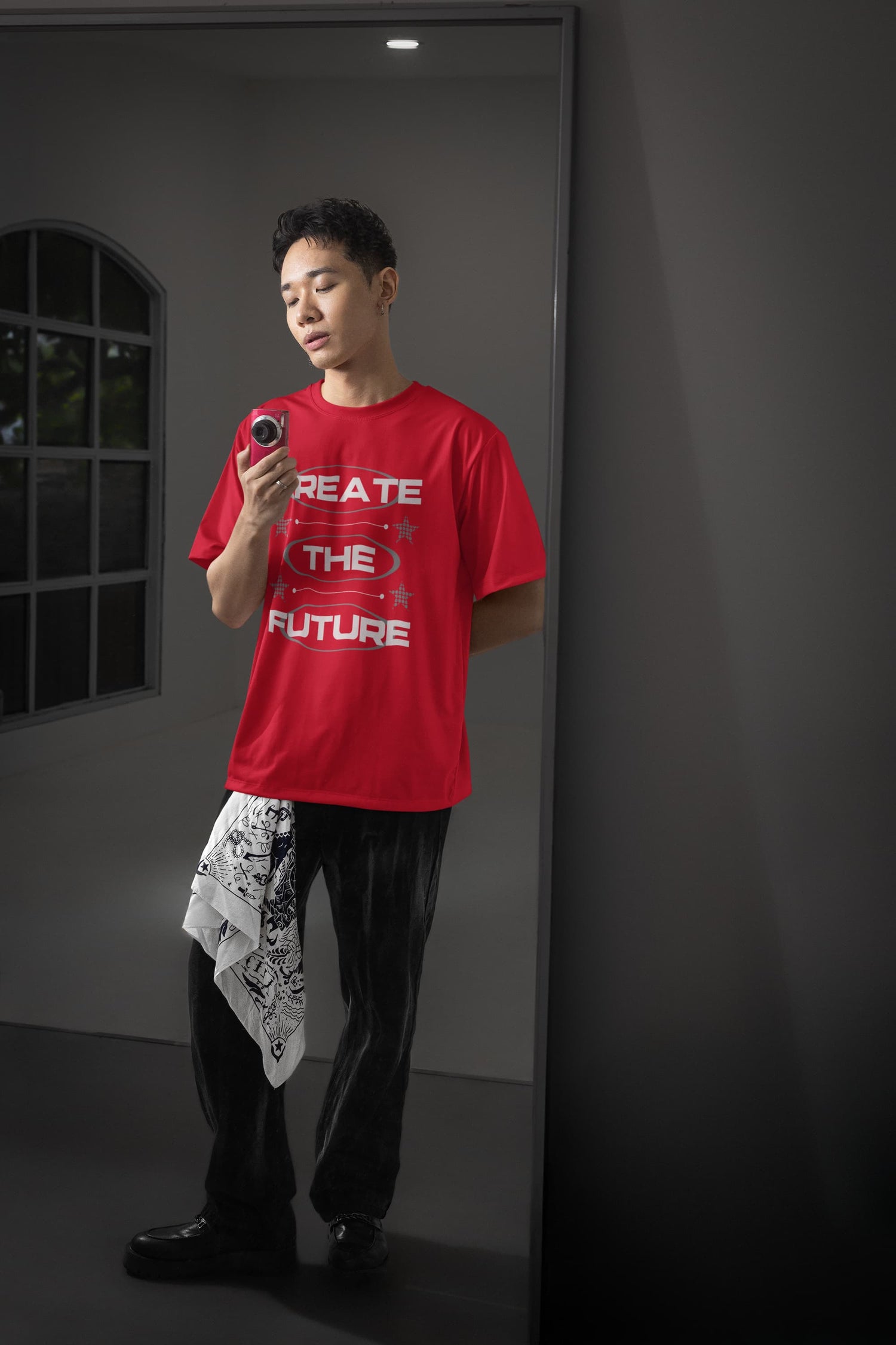 UNISEX RED OVERSIZED T-SHIRT