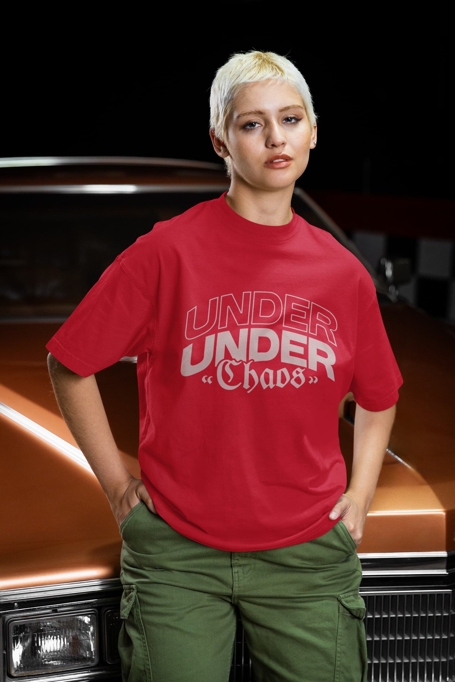 UNISEX RED OVERSIZED T-SHIRT 