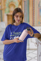 UNISEX ROYAL BLUE OVERSIZED T-SHIRT 
