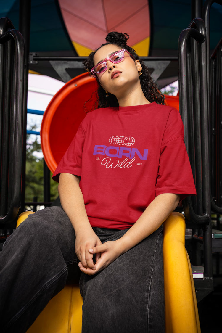 UNISEX RED OVERSIZED T-SHIRT