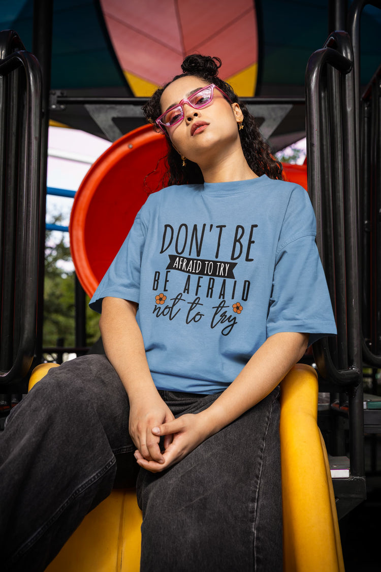 UNISEX BABY BLUE OVERSIZED T-SHIRT