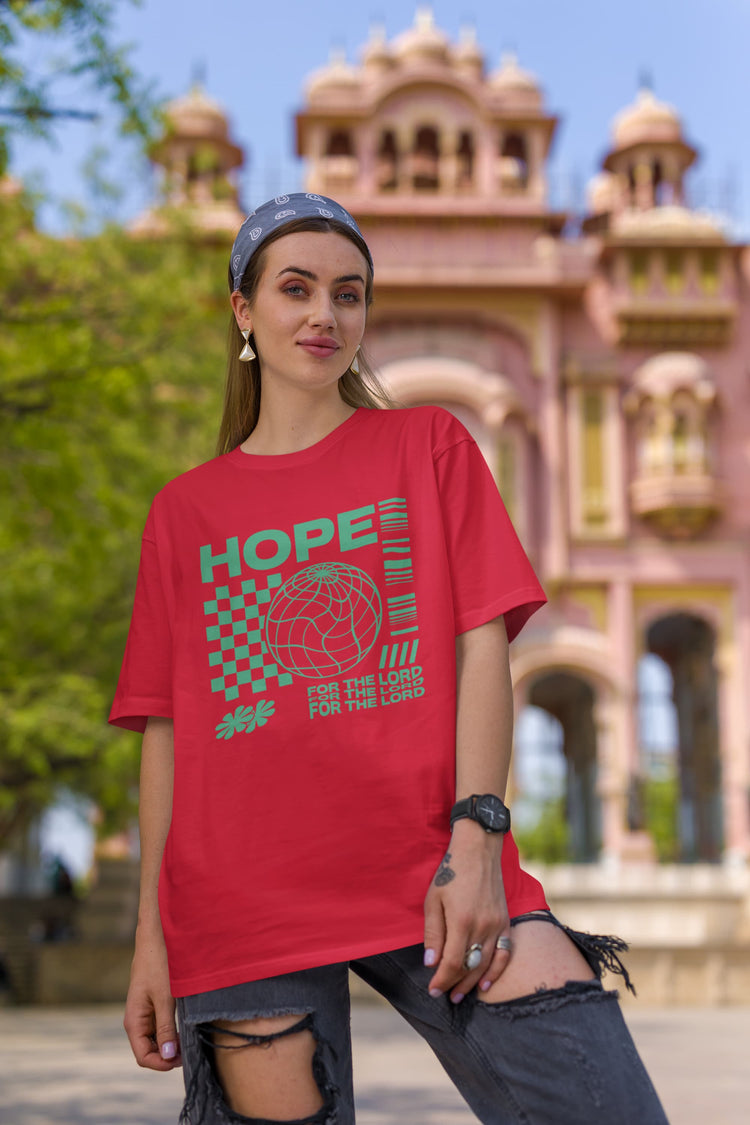UNISEX RED OVERSIZED T-SHIRT 