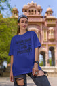 UNISEX ROYAL BLUE OVERSIZED T-SHIRT